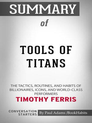 cover image of Summary of Tools of Titans